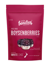 Load image into Gallery viewer, Freeze-Dried Boysenberries Paired with White Choc