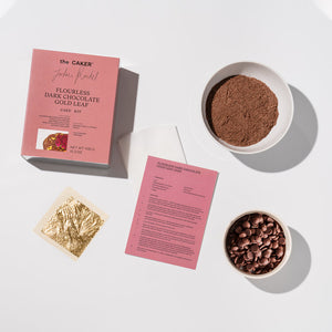 Flourless Dark Chocolate Gold Leaf Cake Kit