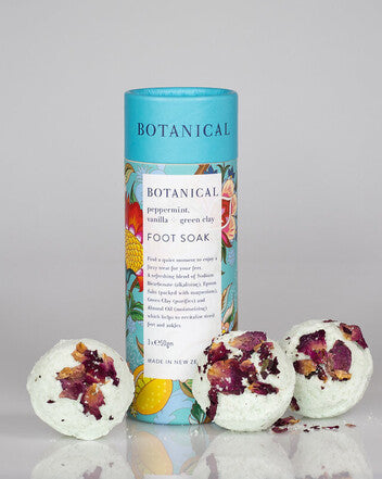 Peppermint, Vanilla + Green Clay Foot Soak Trio