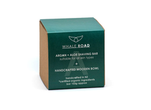 Load image into Gallery viewer, Argan + Aloe Shaving Bar with Bowl